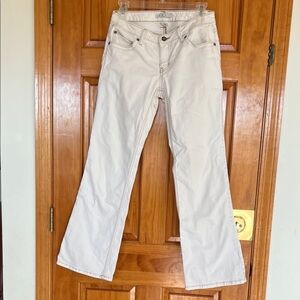 Cabi Size 4 Pants Womens Denim Jeans 895-S Bootcut Pocket Stretch Gold Stitching
